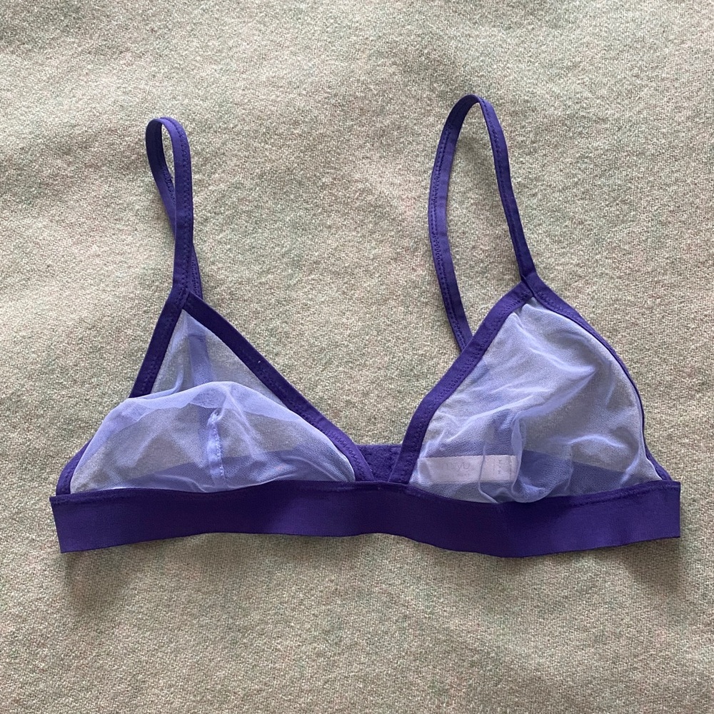 Miiyu Mesh Purple Bralette
